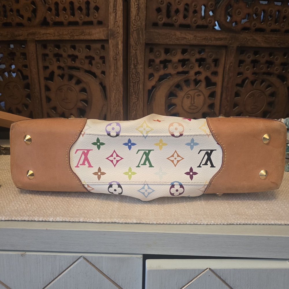 Louis Vuitton Multicolor Canvas and Brown Leather Women's Bag - Picture 7 of 16
